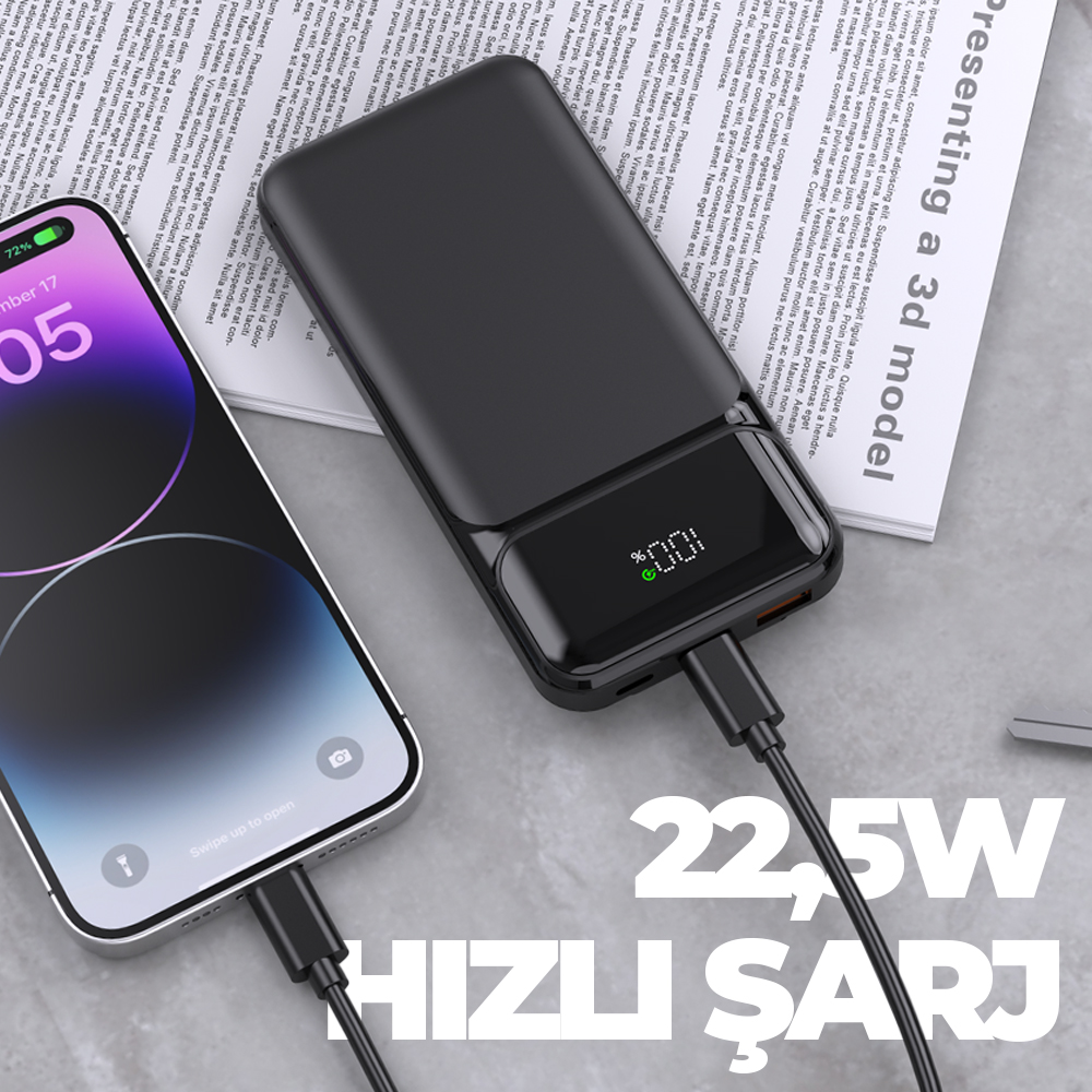 Hızlı Şarj Powerbank 10000 mAh - Görsel 3
