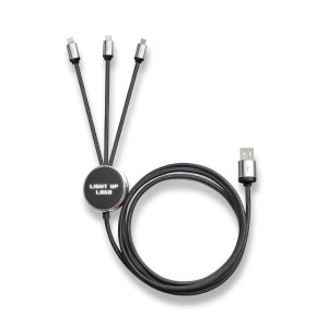 Işıklı Logo Şarj Kablosu
